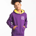 Load image into Gallery viewer, Personalised Football Soccer Kids Two Tone Hoodie - Custom Name Front & Back
