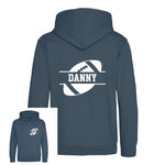 Load image into Gallery viewer, Personalised American Football Kids Hoodie - Custom Name Front & Back