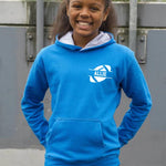 Load image into Gallery viewer, Personalised American Football Kids Two Tone Hoodie Custom Name Front & Back