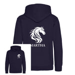 Load image into Gallery viewer, Kids Personalised Horse Hoodie – Custom Name Hoody For Young Rider