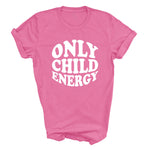 Load image into Gallery viewer, Azalea Only Child Energy T-shirt with white retro print