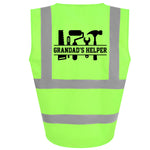 Load image into Gallery viewer, Grandad’s Helper Kids Hi Viz Vest – lime