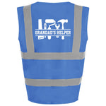 Load image into Gallery viewer, Grandad’s Helper Kids Hi Viz Vest – royal blue