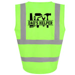 Load image into Gallery viewer, Dad’s Helper Kids Hi Viz Vest – lime