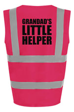 Load image into Gallery viewer, Grandad’s Little Helper Kids Hi Viz Vest – pink