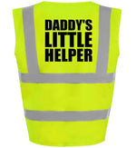 Load image into Gallery viewer, Daddy’s Little Helper Kids Hi Viz Vest – yellow