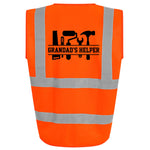 Load image into Gallery viewer, Grandad’s Helper Kids Hi Viz Vest – orange
