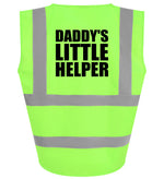 Load image into Gallery viewer, Daddy’s Little Helper Kids Hi Viz Vest – lime