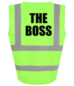 Load image into Gallery viewer, The Boss Kids Hi Viz Vest – lime