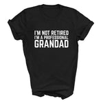 Load image into Gallery viewer, I'm Not Retired I'm A Professional Grandad men's t-shirt in black