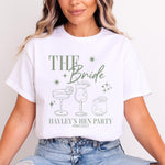 Load image into Gallery viewer, Personalised Hen Party Tshirts Bridal Party Shirts (Sage)