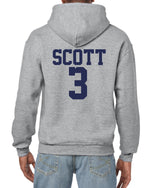 Load image into Gallery viewer, Ravens Basketball Hoodie Unisex Adult Grey Hooded Sweatshirt Front and Back Print