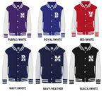 Load image into Gallery viewer, Personalised Initials Unisex Kids Varsity Jacket Custom Monogram College Jacket