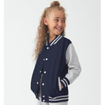 Load image into Gallery viewer, Personalised Initials Unisex Kids Varsity Jacket Custom Monogram College Jacket