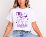 Load image into Gallery viewer, Personalised Hen Party Tshirts Bridal Party Shirts (Purple)
