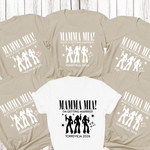Load image into Gallery viewer, Personalised Hen Party Tshirts Mamma Mia Bridal Party Shirts (Sand)