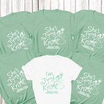 Load image into Gallery viewer, Personalised Tying The Knot Hen Party Shirts (Mint)
