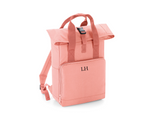 Load image into Gallery viewer, Personalised Initial Monogram Twin Handle Roll-Top Backpack