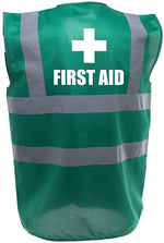 Load image into Gallery viewer, First Aid Green Enhanced Visibility Vest