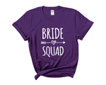Load image into Gallery viewer, Bride Squad Bride Hen Party T-shirts (Purple)