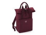 Load image into Gallery viewer, Personalised Initial Monogram Twin Handle Roll-Top Backpack