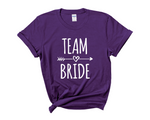 Load image into Gallery viewer, Team Bride Bride Hen Party T-shirts (Purple)