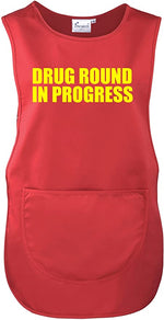 Load image into Gallery viewer, Drug Round in Progress Ladies Care Medication Uniform Tabard