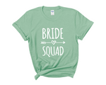 Load image into Gallery viewer, Bride Squad Bride Bride Hen Party T-shirts (Mint)