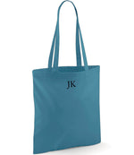 Load image into Gallery viewer, Personalised Small Initial Monogram Lightweight Cotton Tote Bag