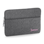 Load image into Gallery viewer, Personalised Name 13" or 15" Laptop Bag Script Text Corner Cas Text