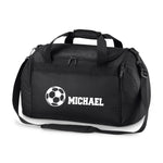 Load image into Gallery viewer, Personalised Name Soccer Football Sports Holdall Bag