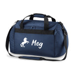 Load image into Gallery viewer, Personalised Name Unicorn Sports Holdall Bag