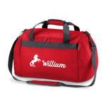 Load image into Gallery viewer, Personalised Name Unicorn Sports Holdall Bag