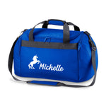 Load image into Gallery viewer, Personalised Name Unicorn Sports Holdall Bag