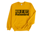 Load image into Gallery viewer, Mum Of Boys #outnumbered Adult Crew Neck Sweatshirt