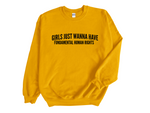 Load image into Gallery viewer, Girls Just Wanna Have Fundamental Human Rights Unisex Adult Sweatshirt D2