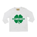 Load image into Gallery viewer, Mummy's Lucky Charm LONG SLEEVE Kids T-Shirt