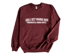 Load image into Gallery viewer, Girls Just Wanna Have Fundamental Human Rights Unisex Adult Sweatshirt D2