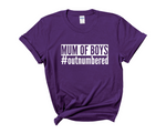 Load image into Gallery viewer, Mum Of Boys #outnumbered Adult T-Shirt