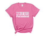 Load image into Gallery viewer, Mum Of Boys #outnumbered Adult T-Shirt