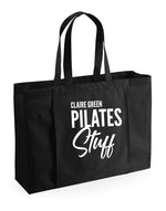 Load image into Gallery viewer, Personalised Name Pilates Stuff Organic Tote Bag