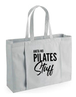 Load image into Gallery viewer, Personalised Name Pilates Stuff Organic Tote Bag