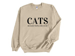 Load image into Gallery viewer, Cats Because People Are Dicks Adult Unisex Sweatshirt