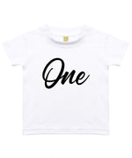 Load image into Gallery viewer, ONE 1st Birthday Kids T-shirt SCR