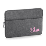 Load image into Gallery viewer, Personalised Name 13" or 15" Laptop Bag Script Text Corner Text