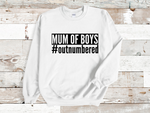 Load image into Gallery viewer, Mum Of Boys #outnumbered Adult Crew Neck Sweatshirt