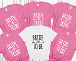 Load image into Gallery viewer, Bride Tribe Bride Hen Party T-shirts (Pink)