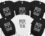 Load image into Gallery viewer, Bride Squad Bride Hen Party T-shirts (Black)