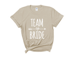 Load image into Gallery viewer, Team Bride Bride Hen Party T-shirts (Sand)