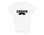 Load image into Gallery viewer, Groom & Squad Best Man Stag Party Matching T-shirt Moustache